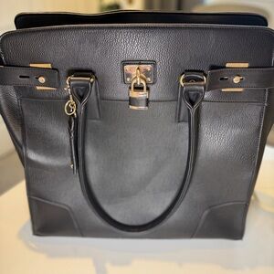 Poppy & Peonies Leather Travel Bag – Like New